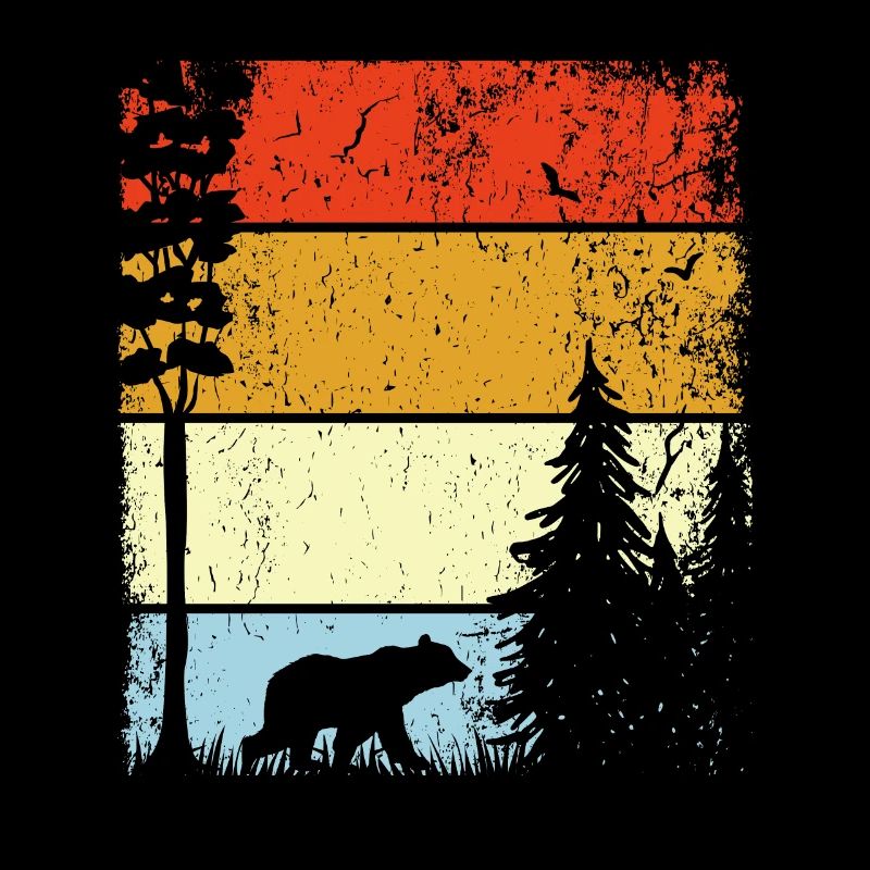Waldtier in der Natur Bär