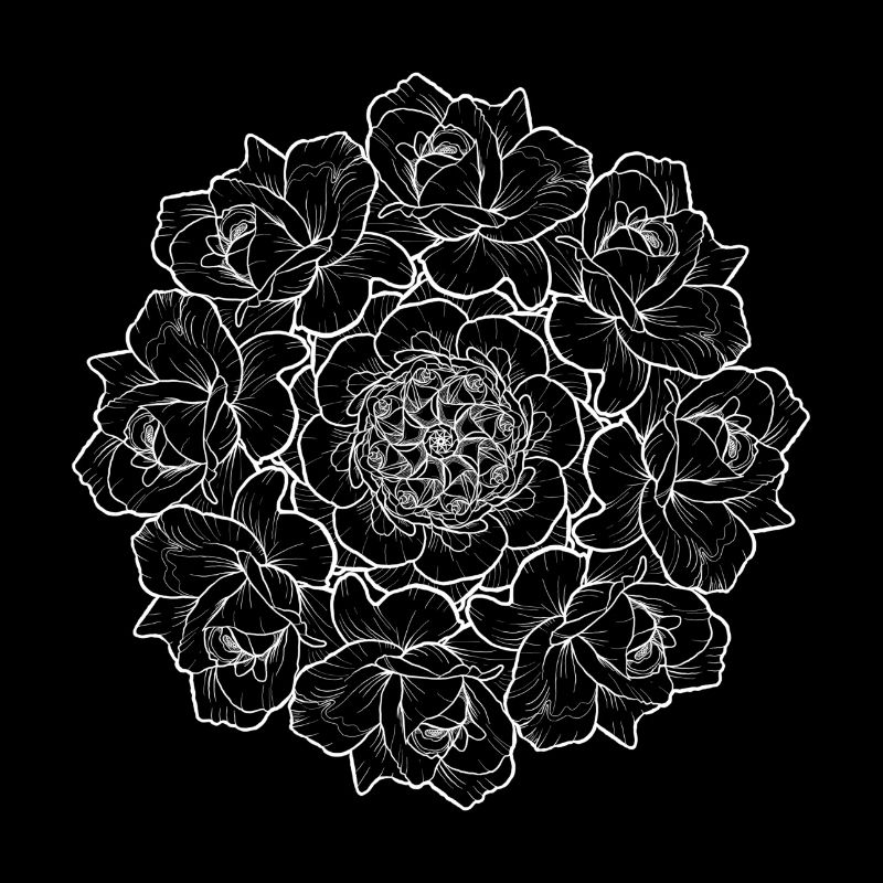 Rose bouquet - white