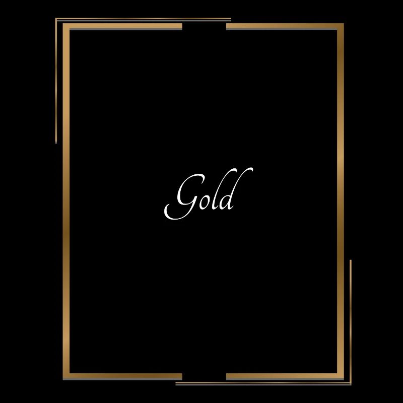 Gold shirt with gold frame