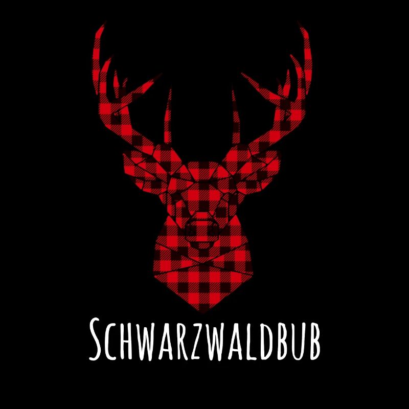 Schwarzwaldbub lustiger Spruch Design Hirsch