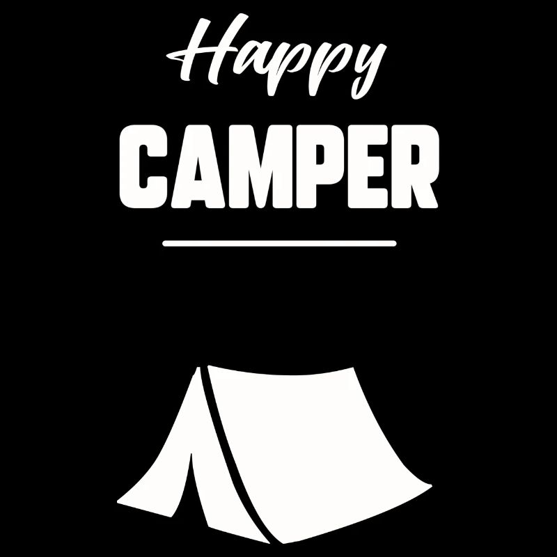 Glücklicher Camper