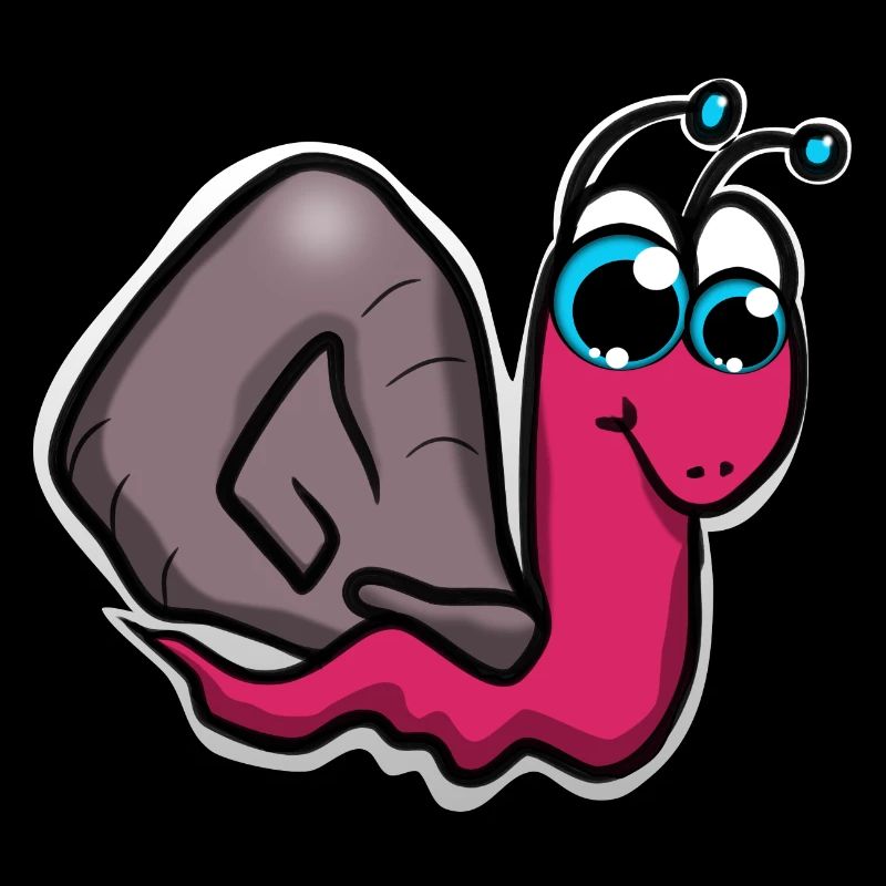 Caricature d'escargot