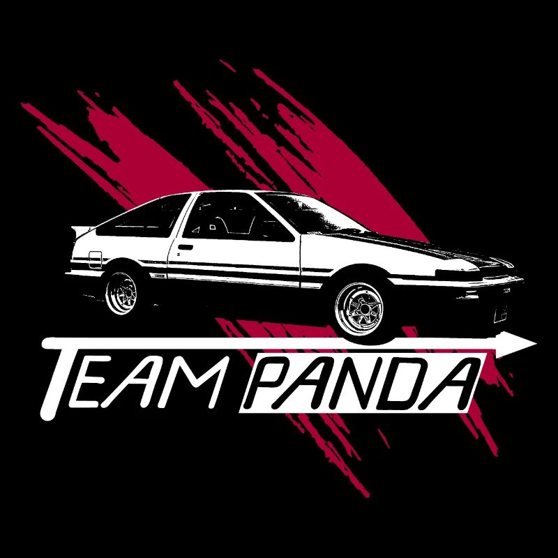 TEAM PANDA AE86 Design OldSchool Car