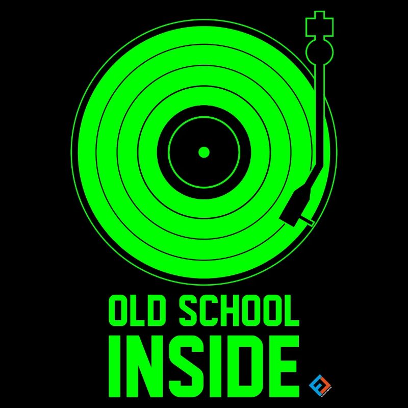 Old School Inside - Turntable Green