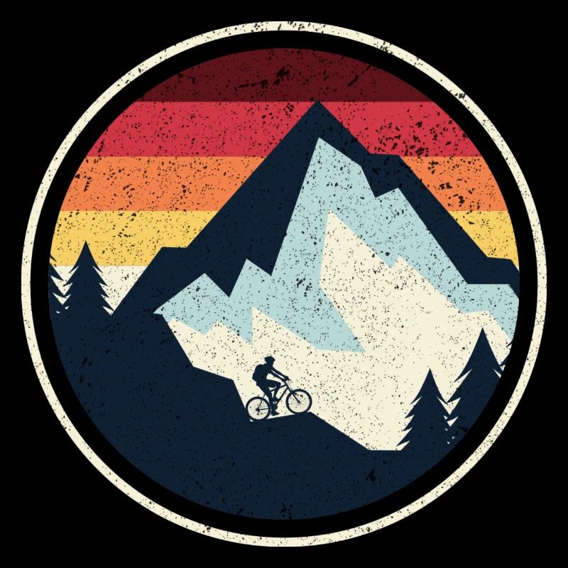Sunset Peak MTB Silhouette