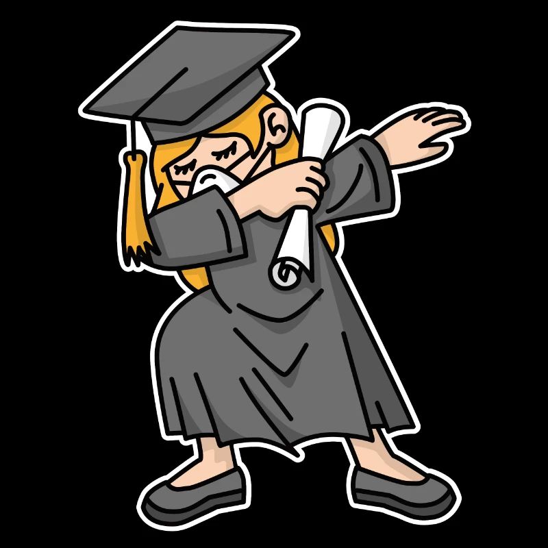 Klasse von 2020 Abschluss Corona DAB Mädchen Senior