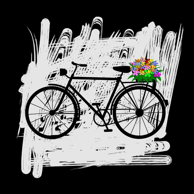 vélo fleurs cycliste