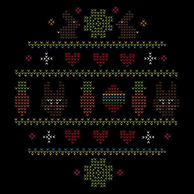 Easter motifs in knitting pattern style for Easter