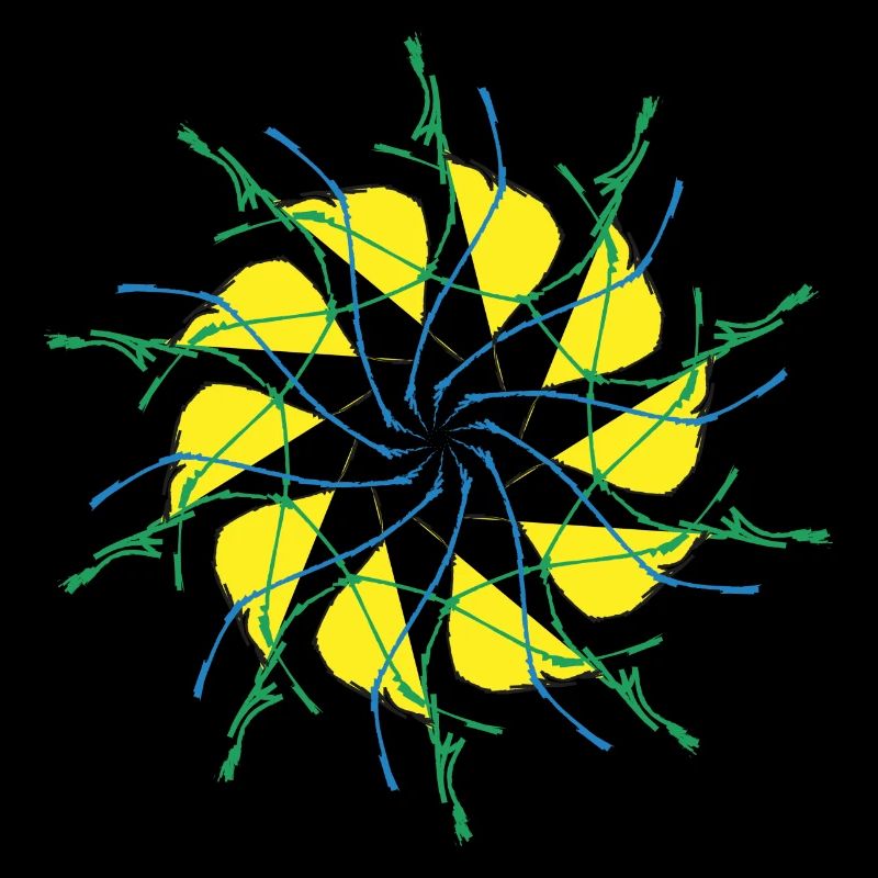 Random patterns circled