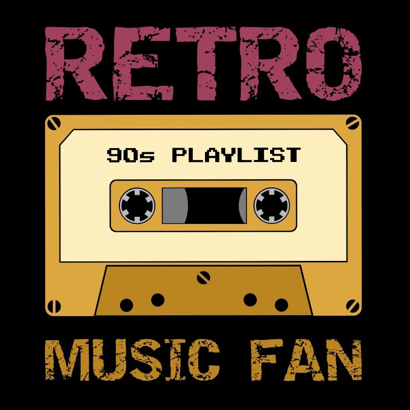 Retro-Musik-Fan
