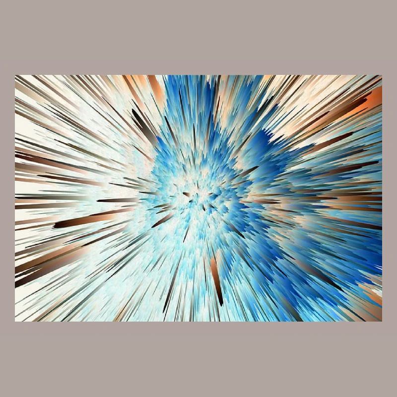 Radiale Blaue Explosion