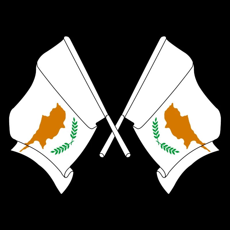 Deux drapeaux Chypre