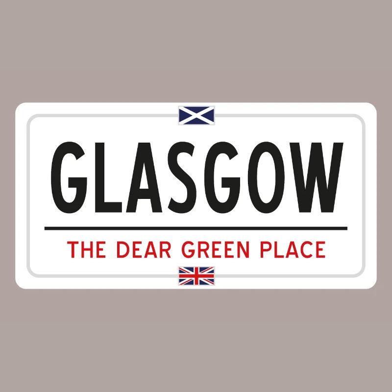 Signe de nom de lieu de Glasgow