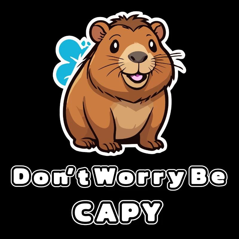 Capybara Ne t’inquiète pas sois capy