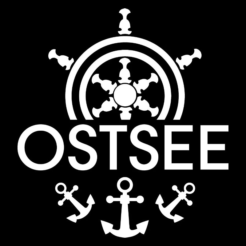 Baltic Sea Anchor Symbol Control Wheel Icon Logo Graphic
