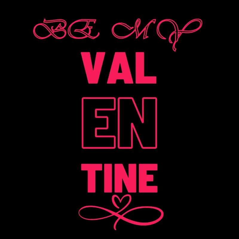 Conception élégante de la typographie de la Saint-Valentin