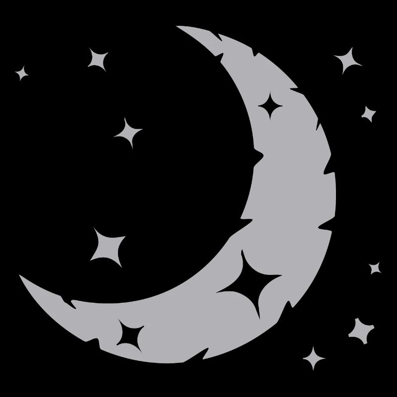 Mond und Sterne