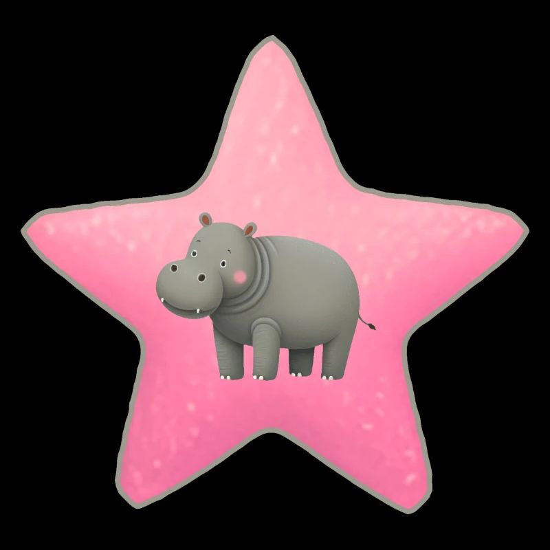 Hippopotame mignon bébé étoile enfants Design