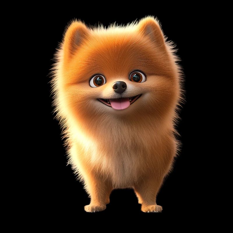 Zwergspitz Pommeraner Pom Süßer Deutscher Spitz
