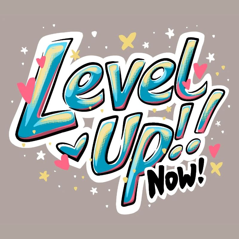 Vibrant Inspirant 'Level up now !' Conception du devis