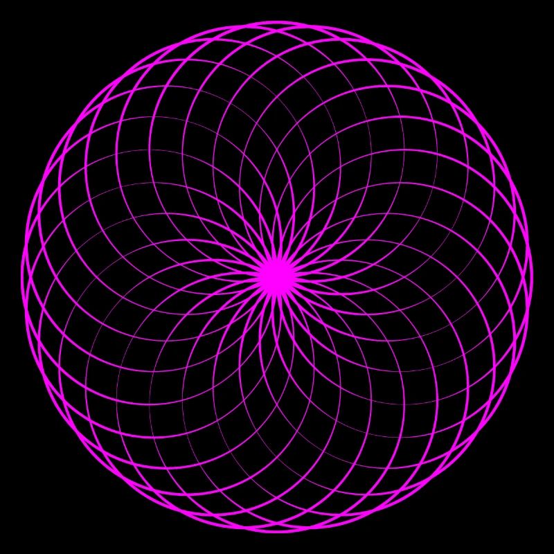 Neonspirale Netz Torus