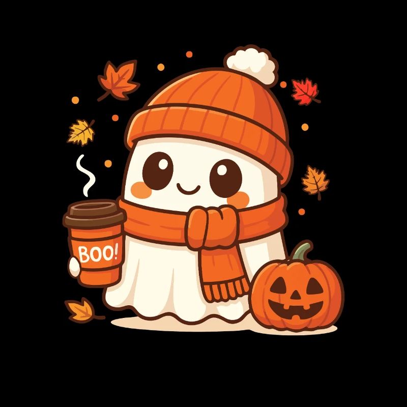 Halloween Coffee Ghost Caffeinated Boo