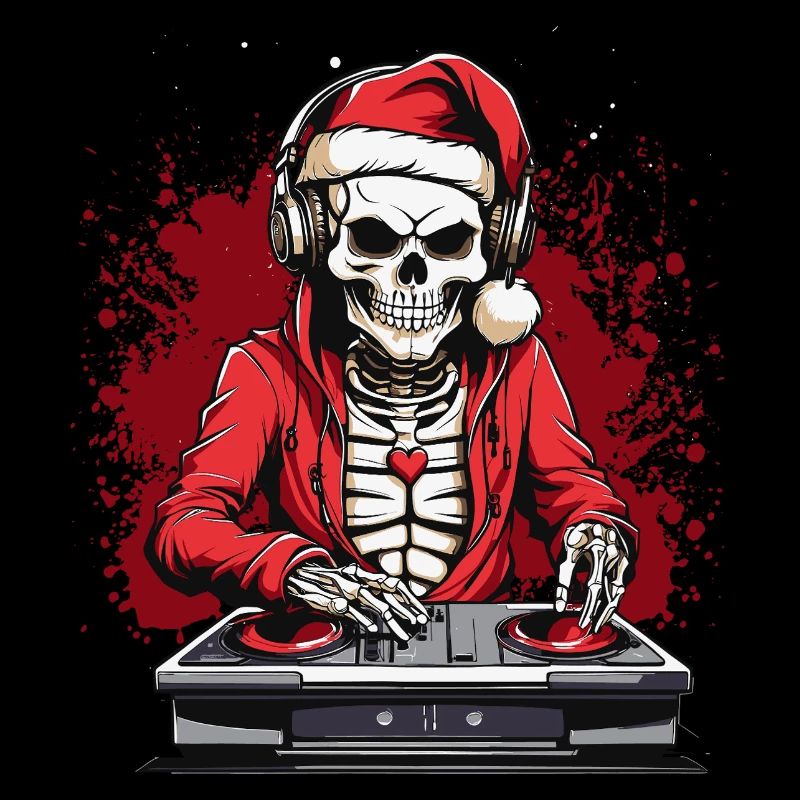 X-mas Skull-Dj 