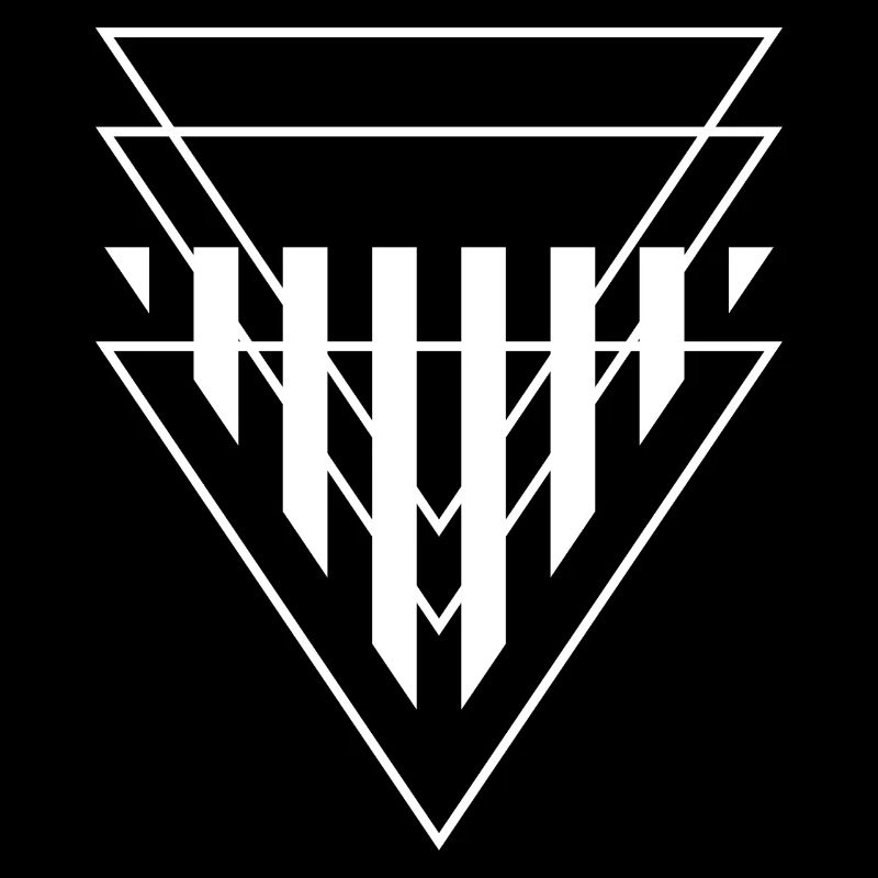 Triangular Crest Geometric Print