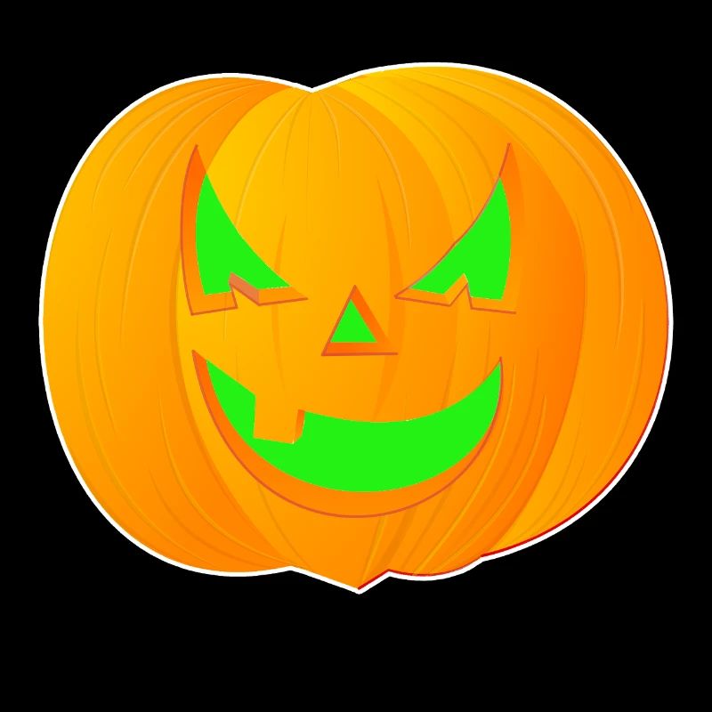 Citrouille néon Halloween