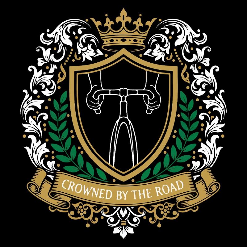 Emblème du blason royal du cyclisme