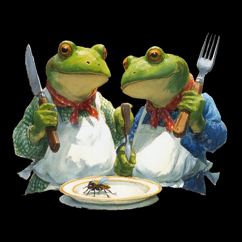 Froschköche im Kochduell