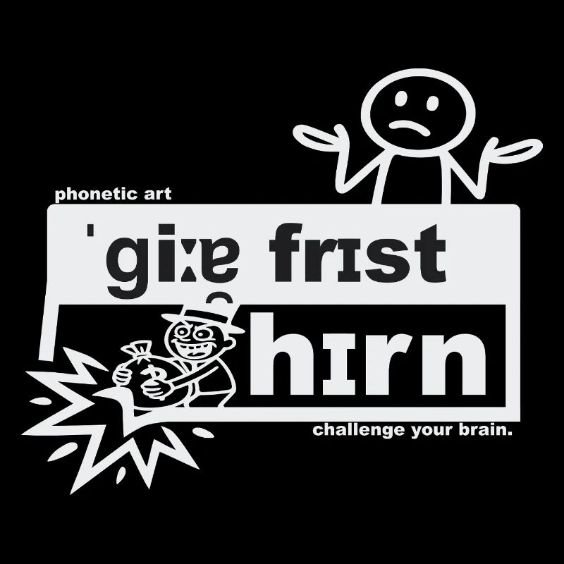 Greed eats the brain - phonetic art