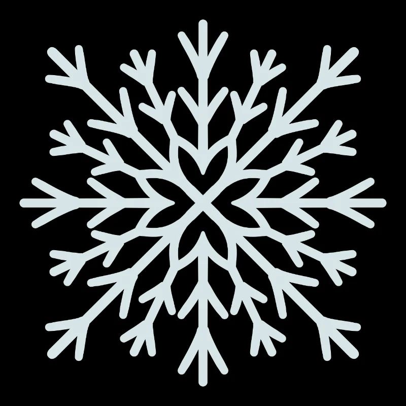 Frostiger Schneeflockenglanz