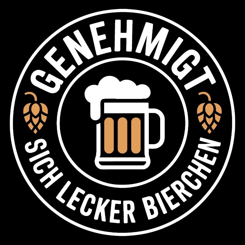 Genehmigt Sich Lecker Bierchen Saufen Party Bier 