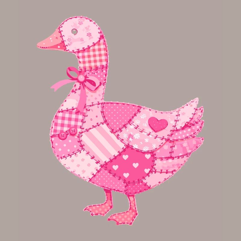 Patchwork Duck Pink