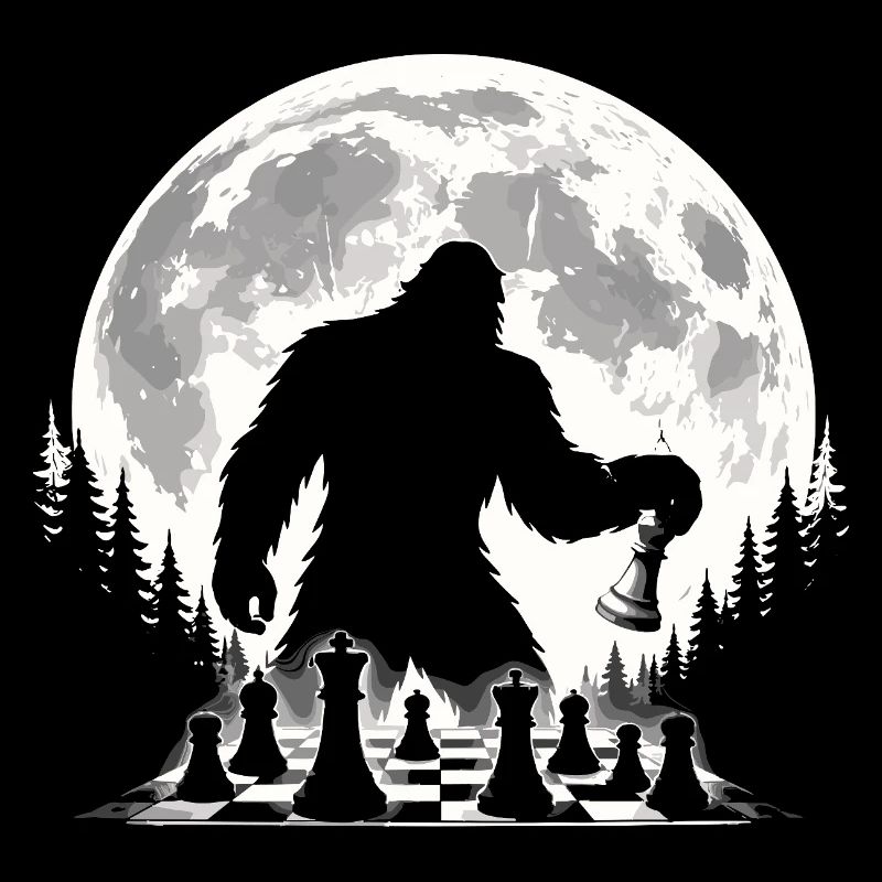 Joueur d’échecs Bigfoot