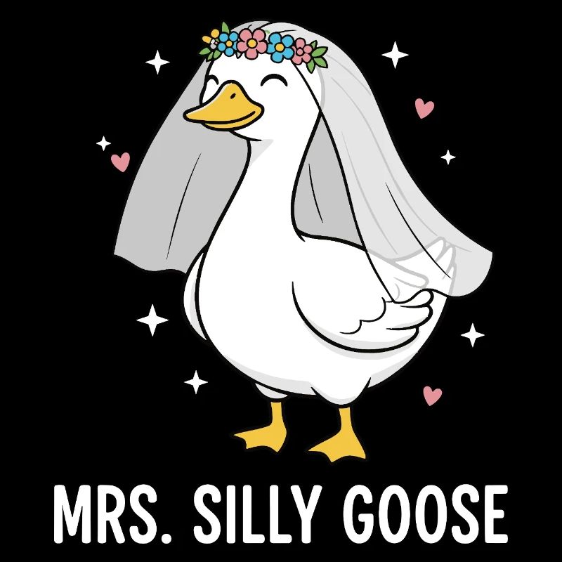 Mrs. Silly Goose Bride Cute Wedding Pun
