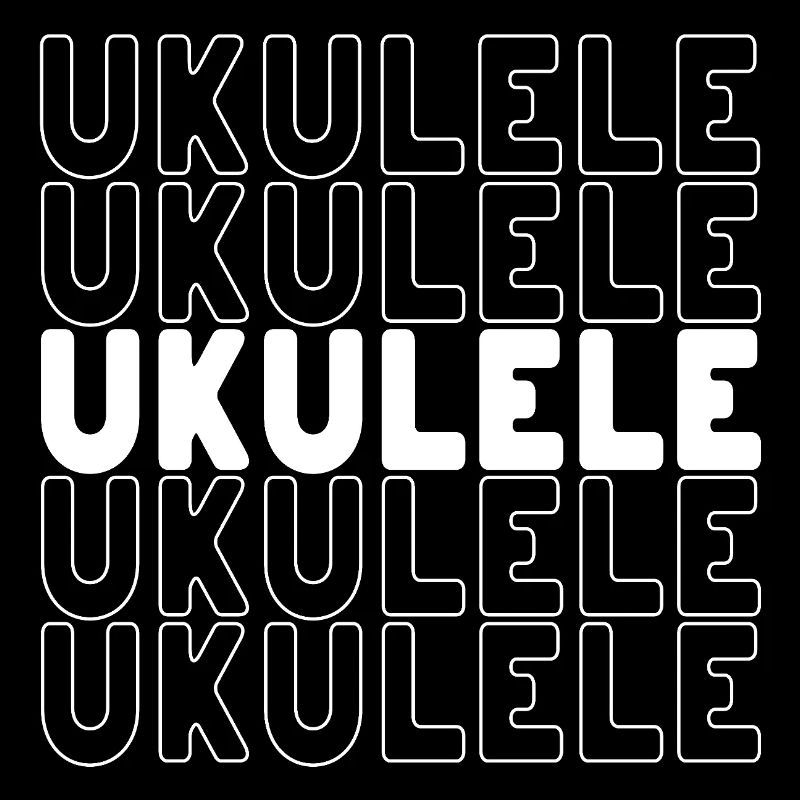 Ukulele typography