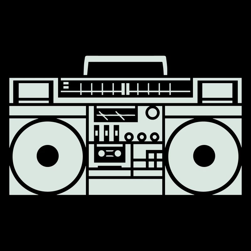 Ghettoblaster Boombox Silhouette