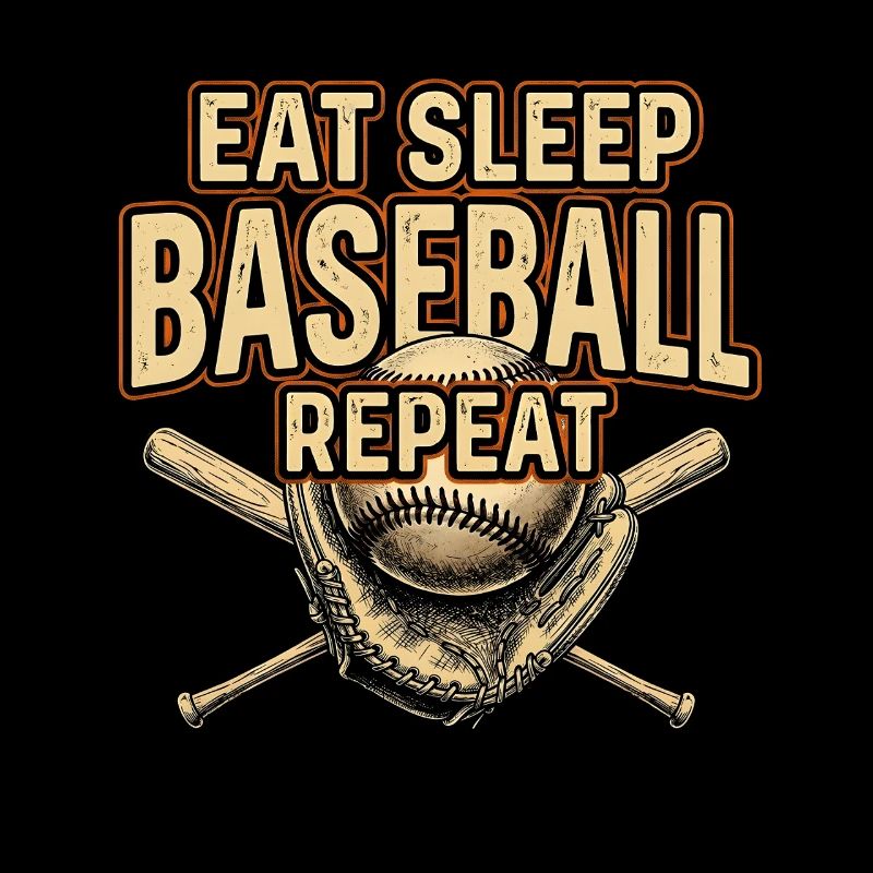 Eat Sleep Baseball Repeat