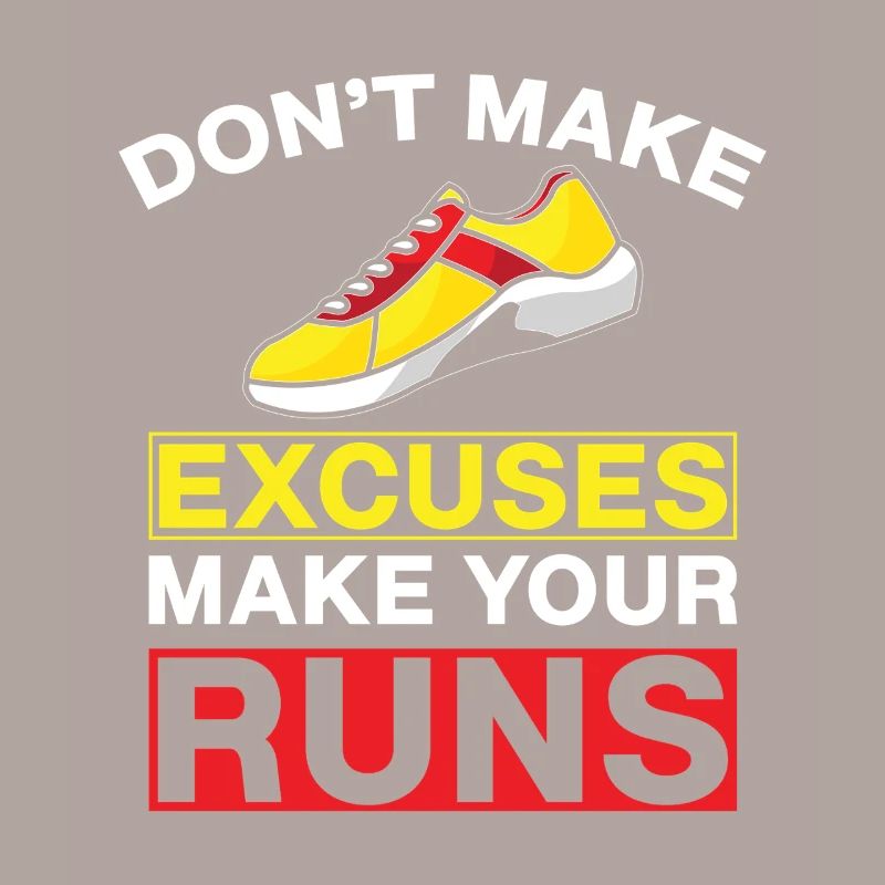 Running Don´t Make Excuses Marathon Runner Gift