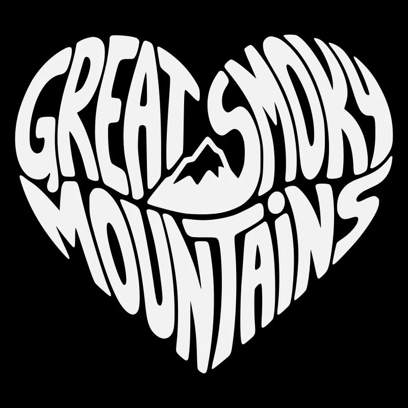 Great Smoky Mountains Herzdesign