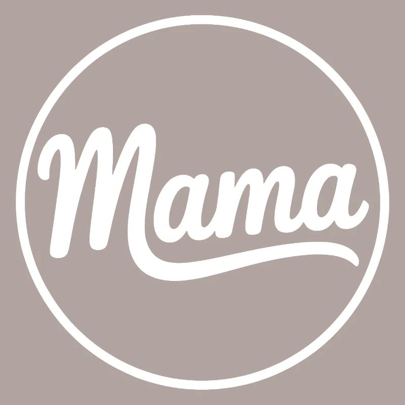 Mama Script Circle Logo T-Shirt