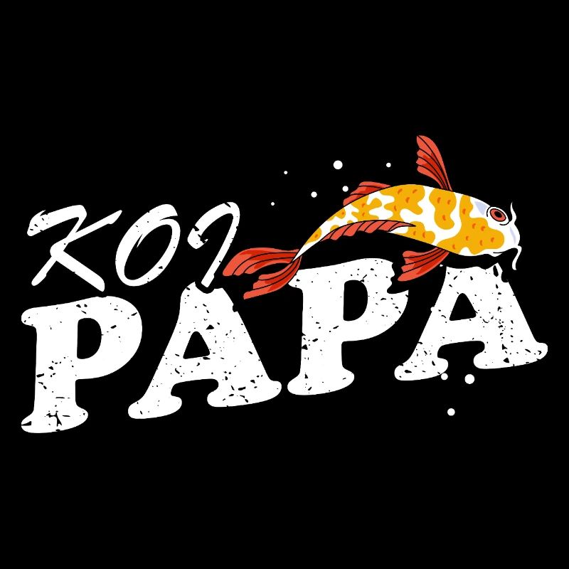 Koi Papa Funny Pond Dad Fish Keeper Pride