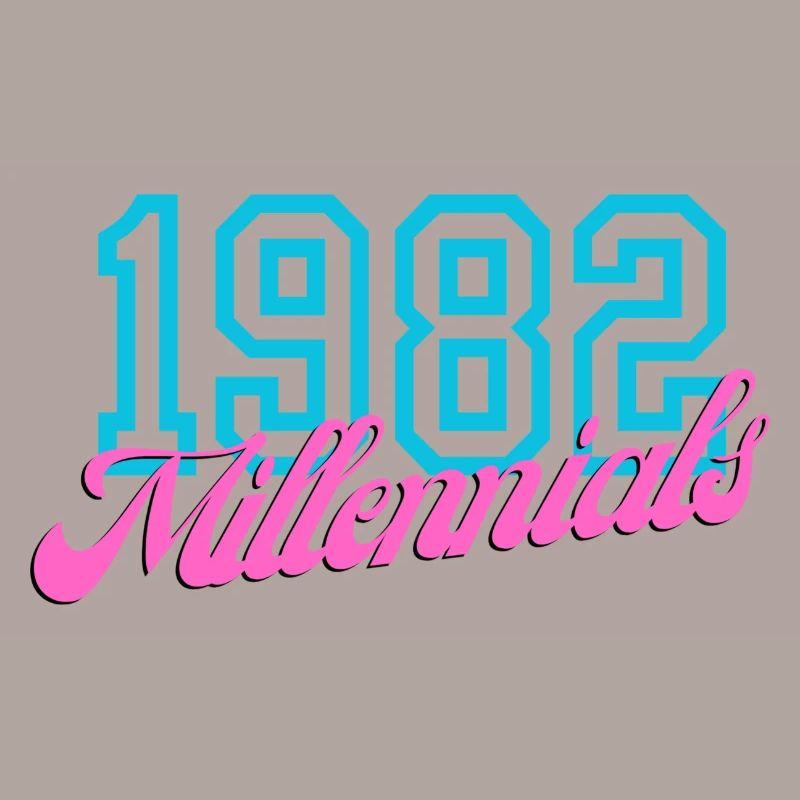1982 Millennial Retro Numeric Design