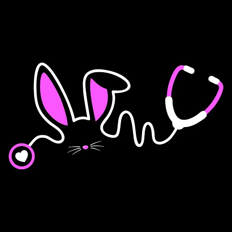 Stethoscope Bunny Whimsy