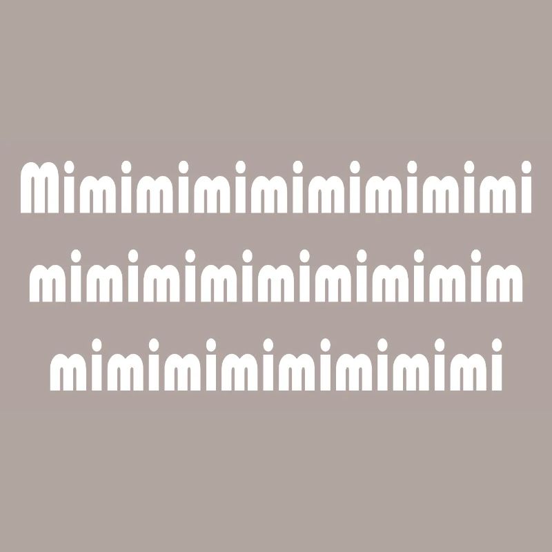 Mimi Typografie Muster Pattern