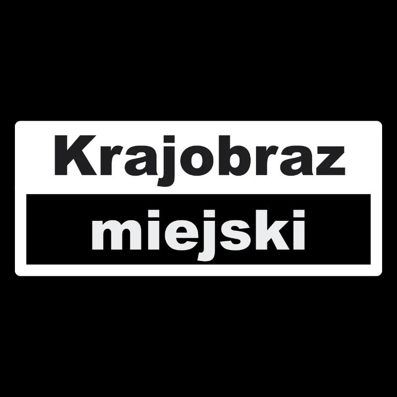 Stadtbild Typografie polnisch