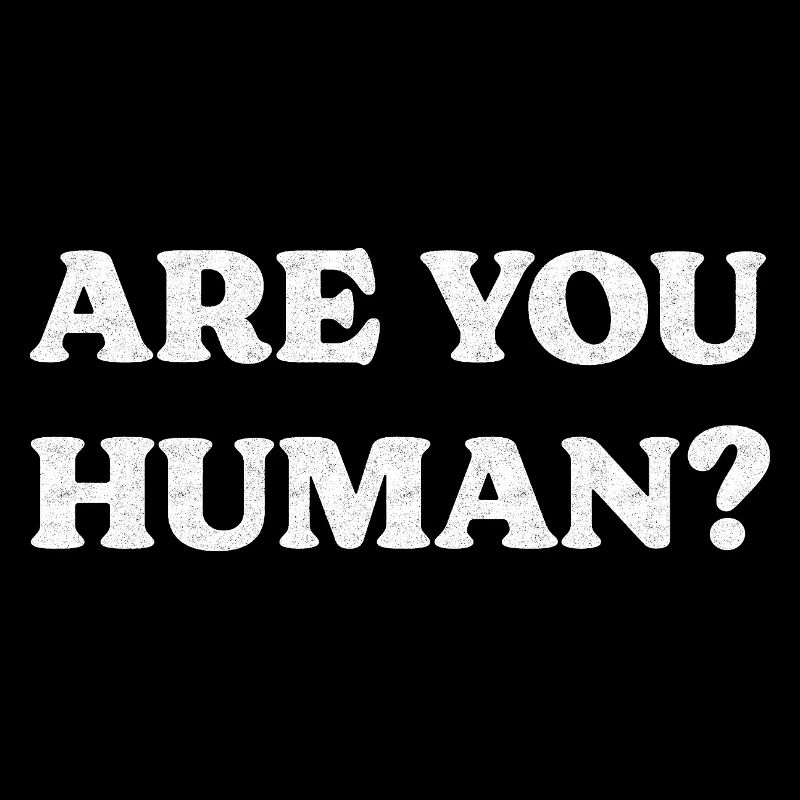 Human existential question bold typography