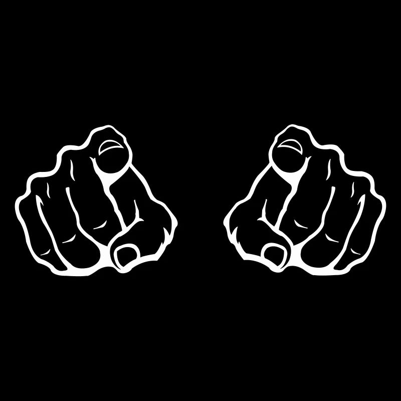 Zwei Zeigefinger Blickfang
